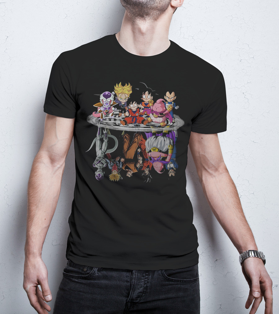 Goku Super Dragonball Characters Reflection Frieza Majin Vegeta 1589213 T-Shirt
