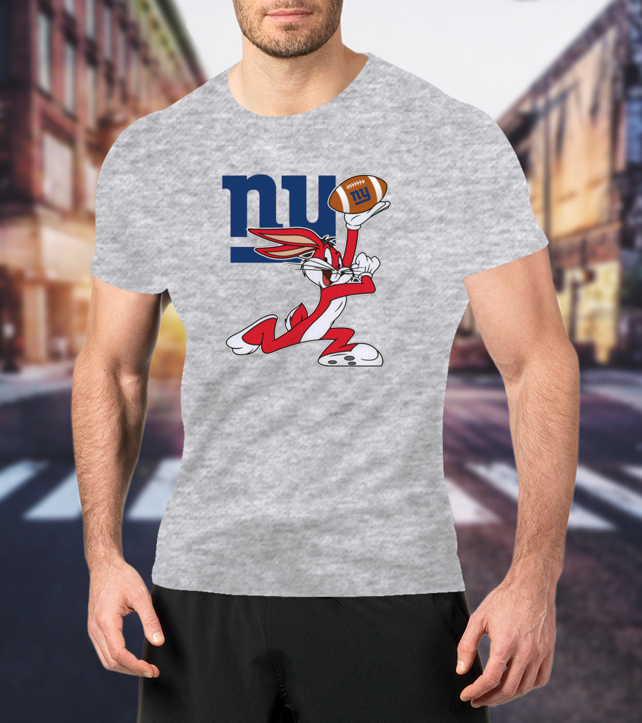 New York Giants Bugs Bunny Football T-Shirt