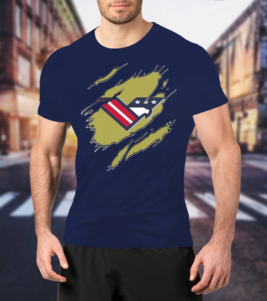 Washington Valor American Football Eagle Stars Stripes T-Shirt