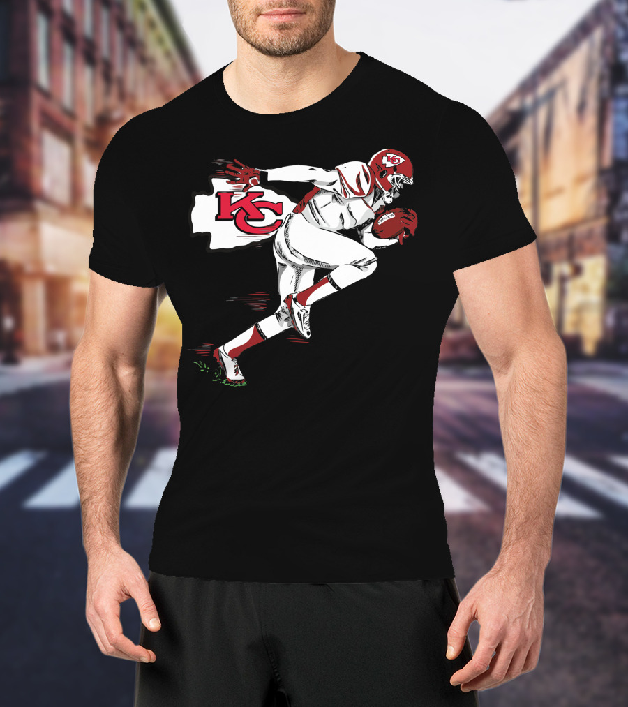 Kansas City Chiefs KC Football Player Action T-Shirt