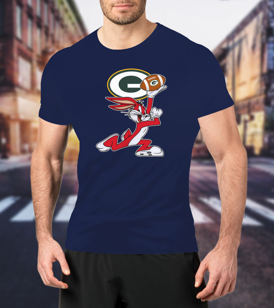 Green Bay Packers Bunny Football T-Shirt