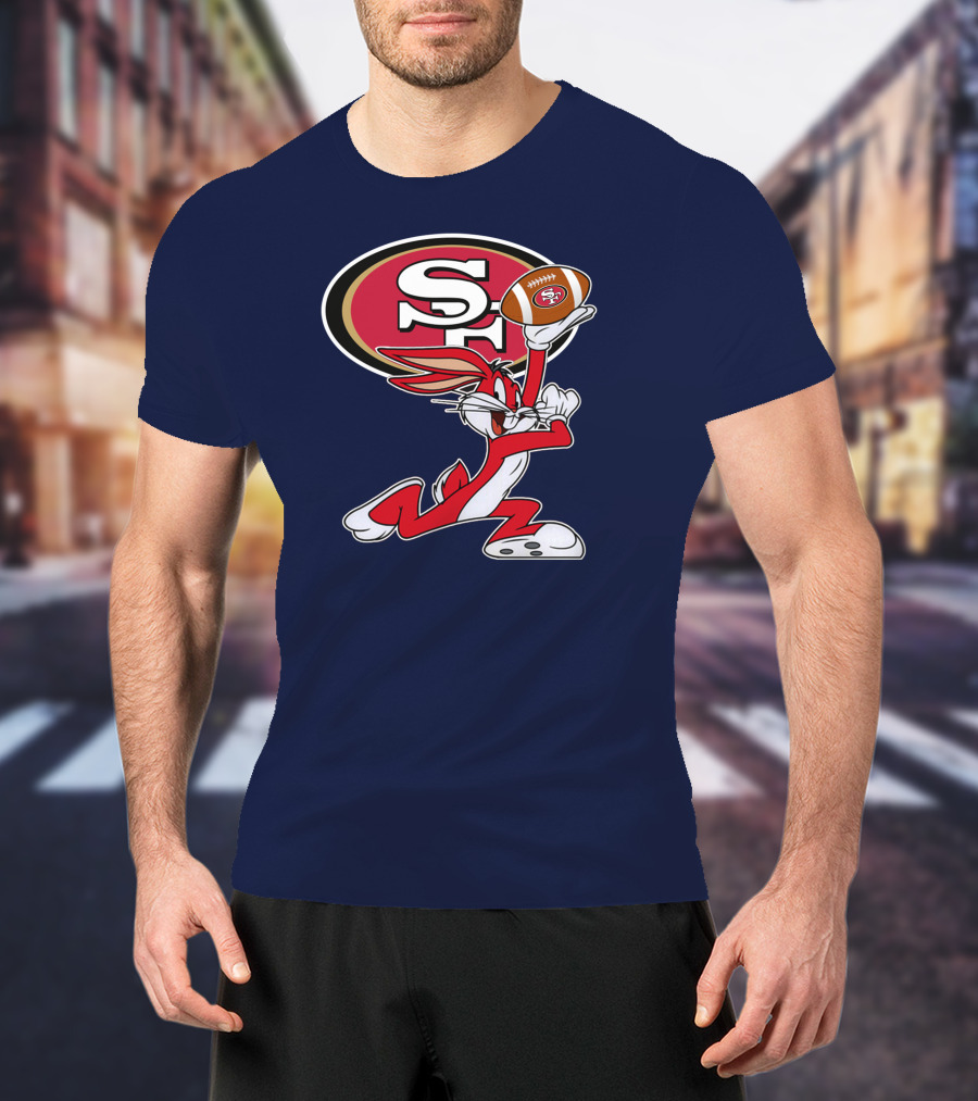 San Francisco 49ers Bugs Bunny Football T-Shirt