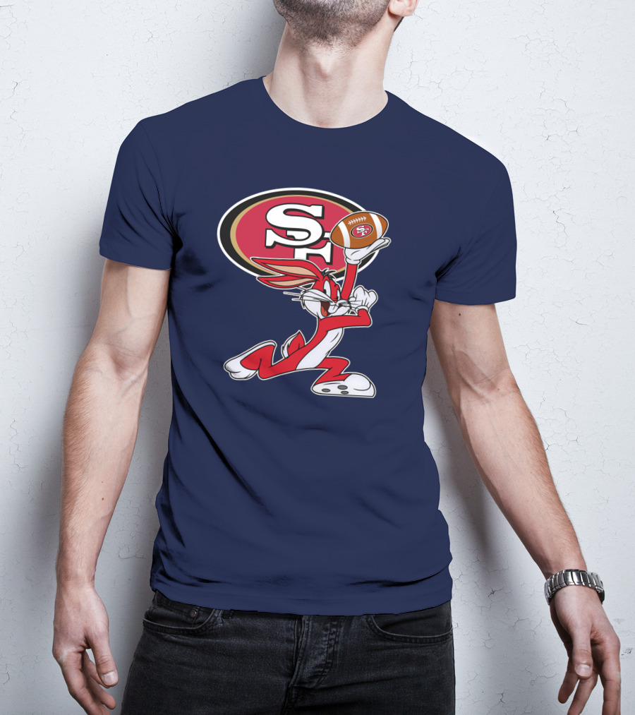 San Francisco 49ers Bugs Bunny Football T-Shirt