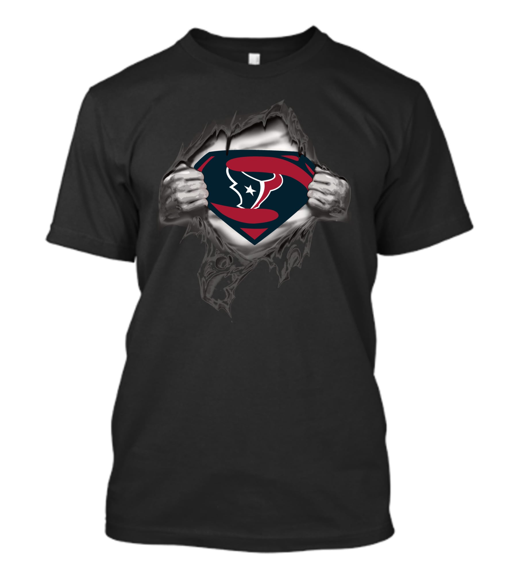 Houston Texans Super Man Logo Concept T-Shirt