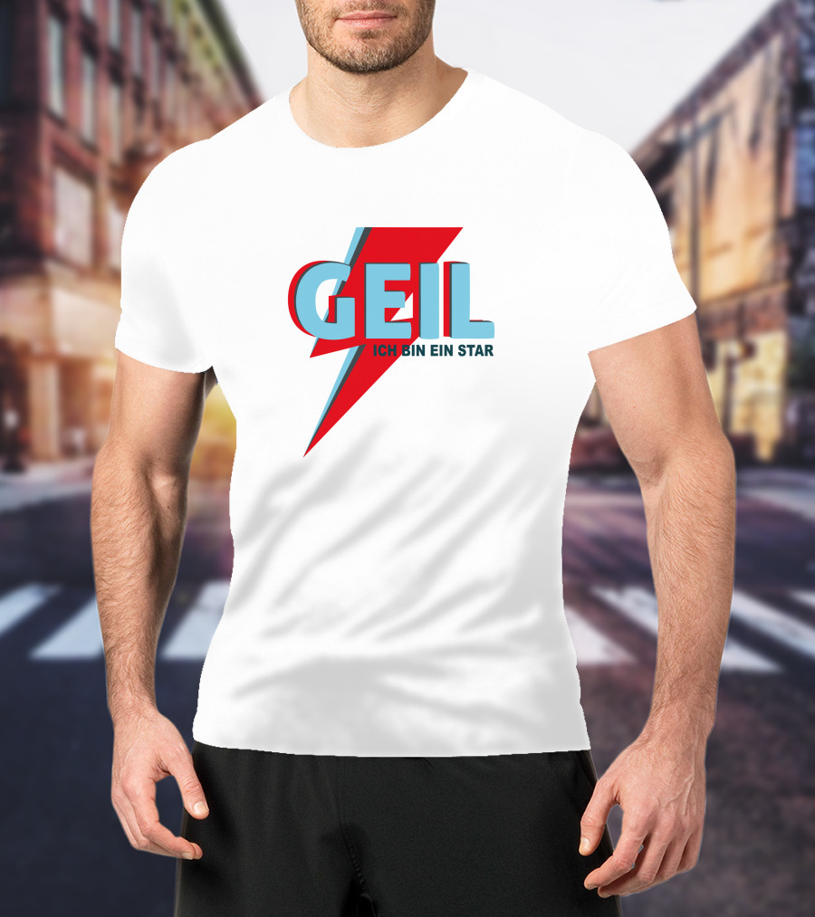 Geil Ich Bin Ein Star Lightning Bolt Style Up Your Life T-Shirt