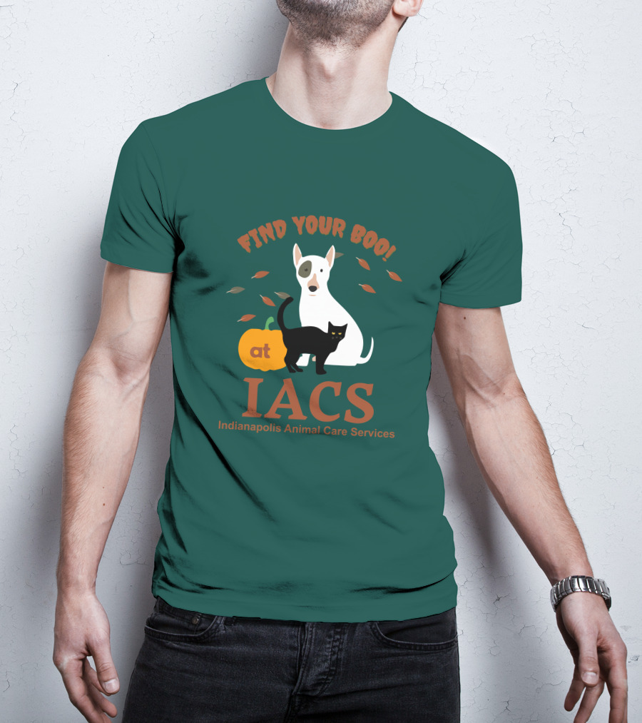 Bonfire Merch Find Your Boo At IACS Indianapolis Animal Care Services T-Shirt