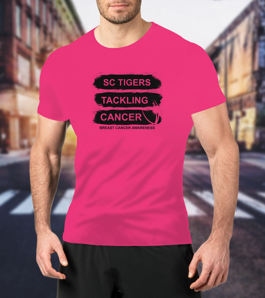 SC Tigers Tackling Cancer Breast Cancer Awareness T-Shirt