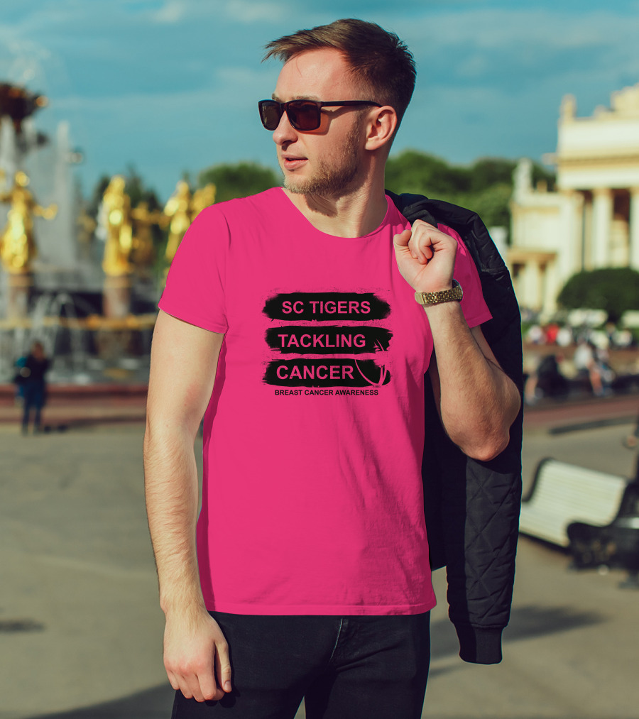 SC Tigers Tackling Cancer Breast Cancer Awareness T-Shirt