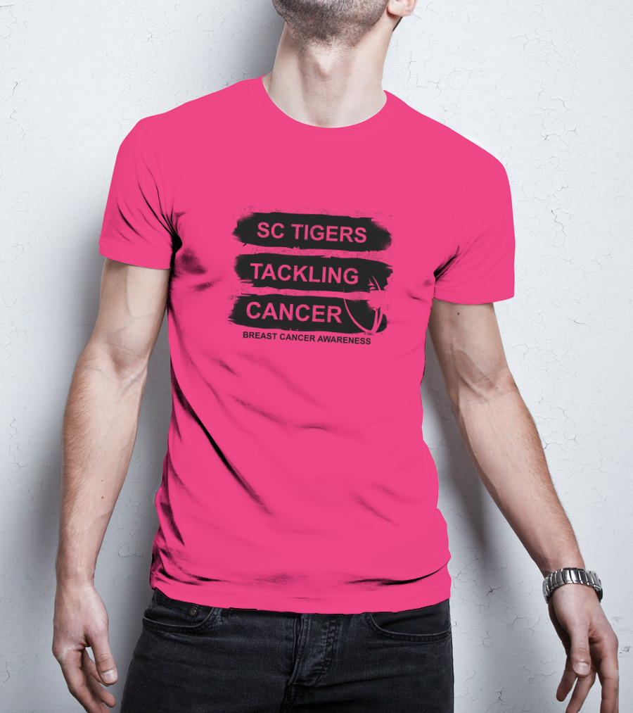 SC Tigers Tackling Cancer Breast Cancer Awareness T-Shirt