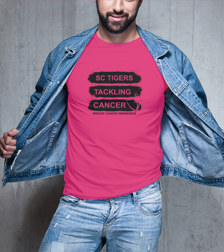 SC Tigers Tackling Cancer Breast Cancer Awareness T-Shirt