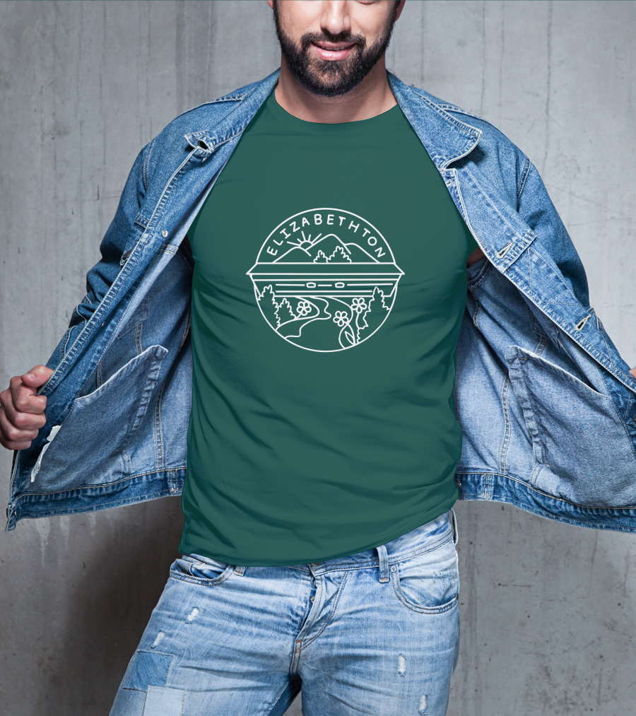 Elizabethton Scenic Mountain Landscape Raleigh Influence T-Shirt