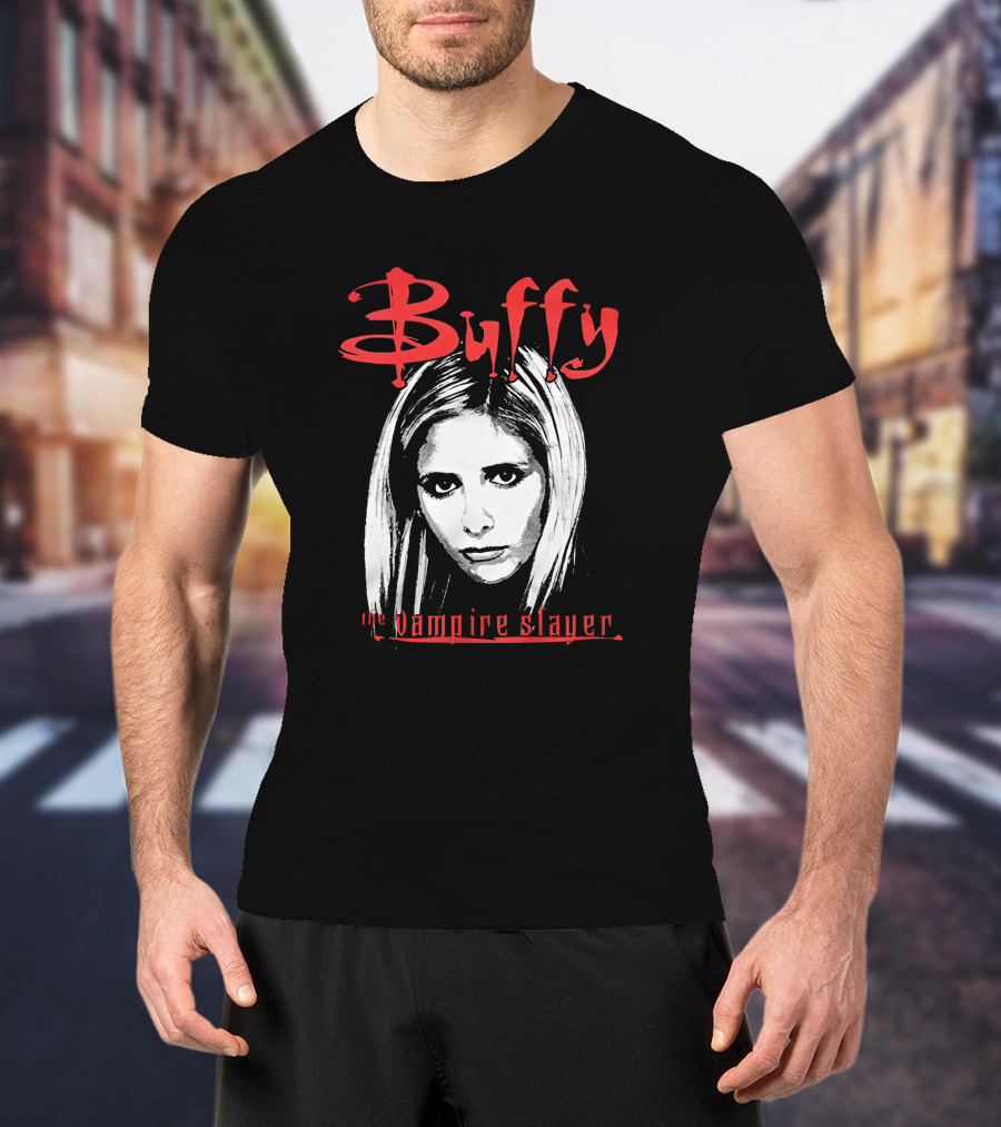 Buffy The Vampire Slayer Buffy Vampire Slayer Face Iconic Show T-Shirt