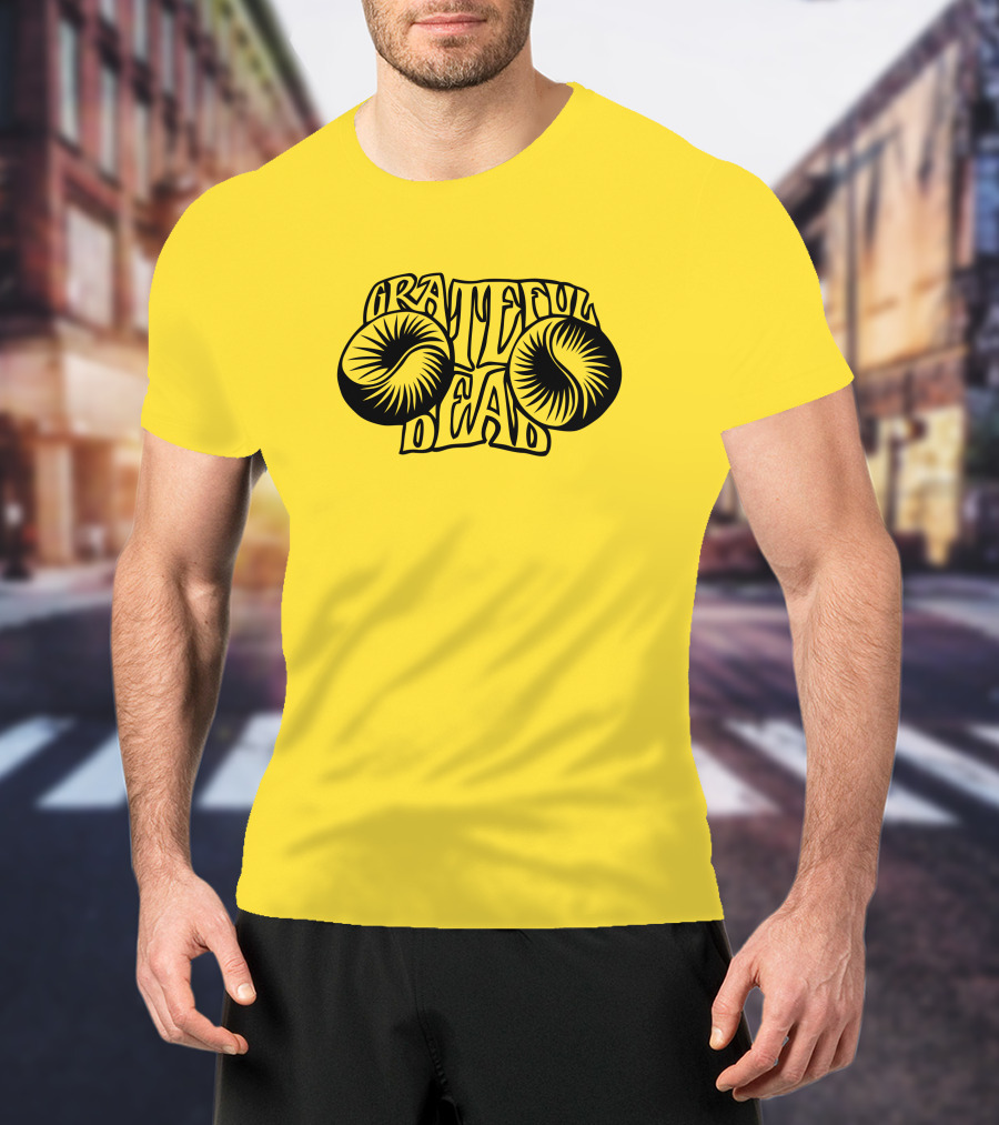 Bo Bushnell Grateful Dead 1967 Psychedelic Text T-Shirt