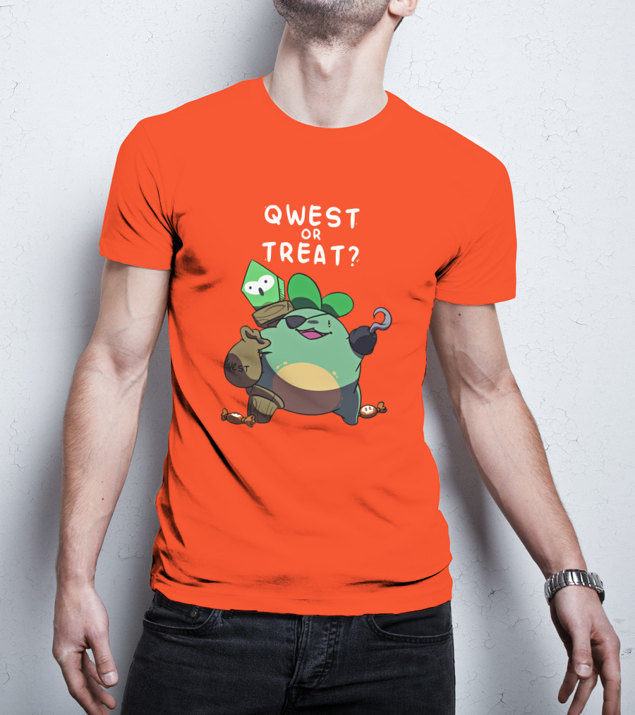 Qwest Or Treat Halloween Quest Sprout Pirate Hook Candy T-Shirt
