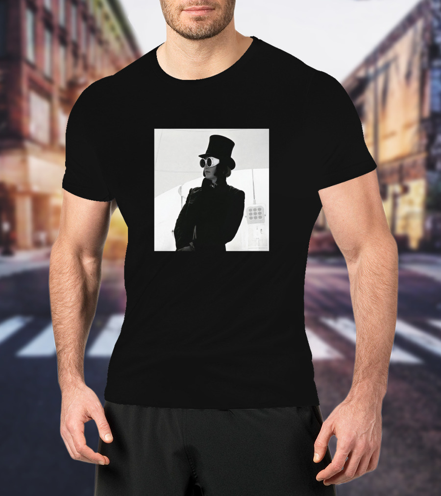 Badr Hari Willy Wonka Black And White Top Hat Sunglasses T-Shirt