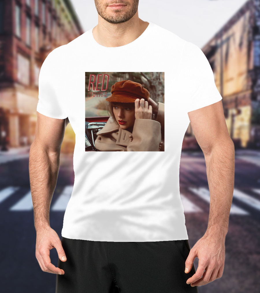 RED Taylor's Version Album Cover The Swift Society T-Shirt