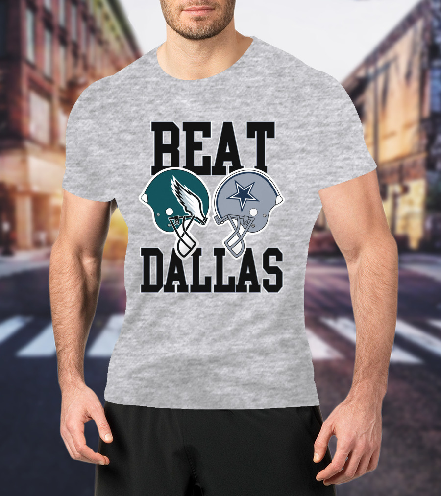Nick Sirianni Beat Dallas Eagles Helmet Showdown T-Shirt