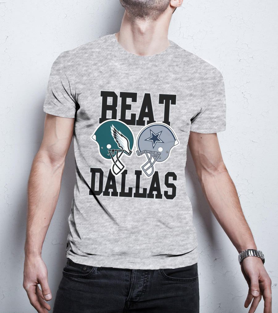 Nick Sirianni Beat Dallas Eagles Helmet Showdown T-Shirt