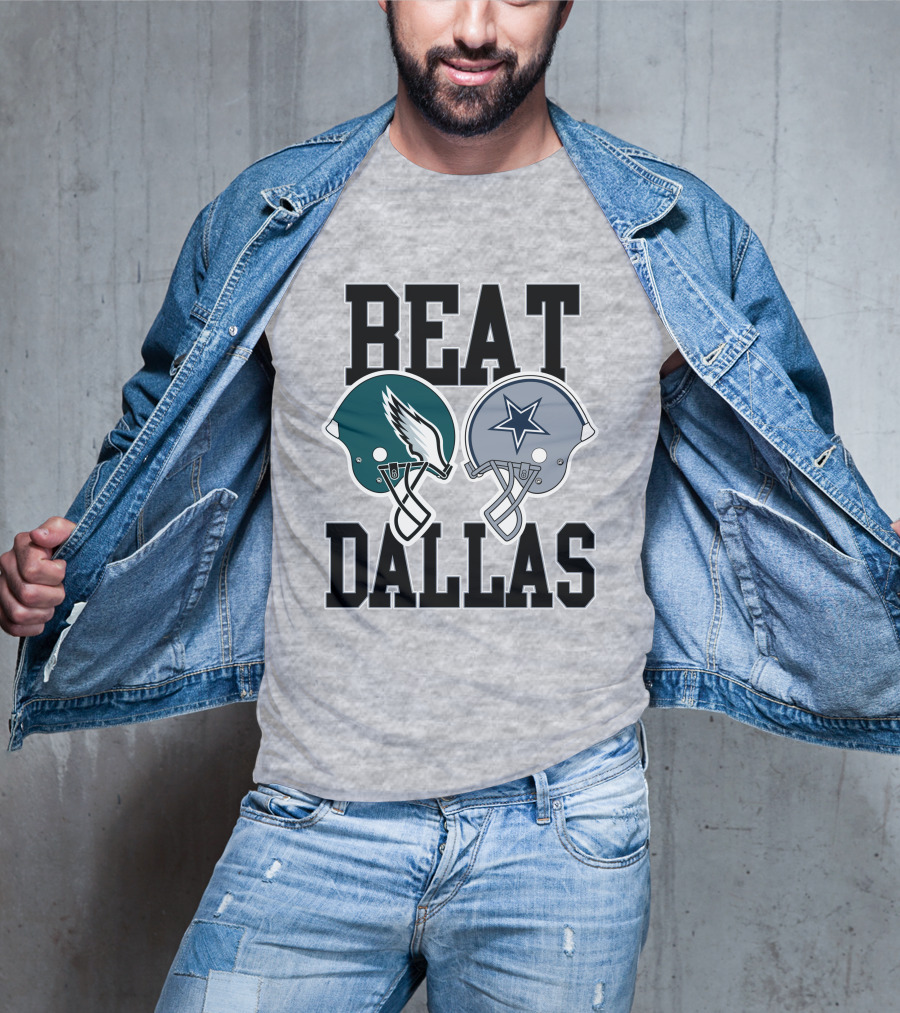 Nick Sirianni Beat Dallas Eagles Helmet Showdown T-Shirt