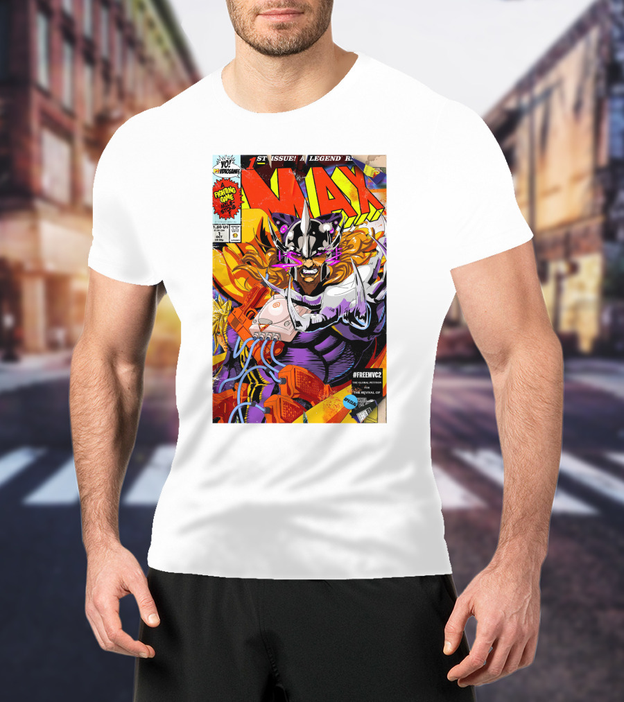 Freemvc2 The Scrubl0rd MAX Fighting Game Legend Comic T-Shirt