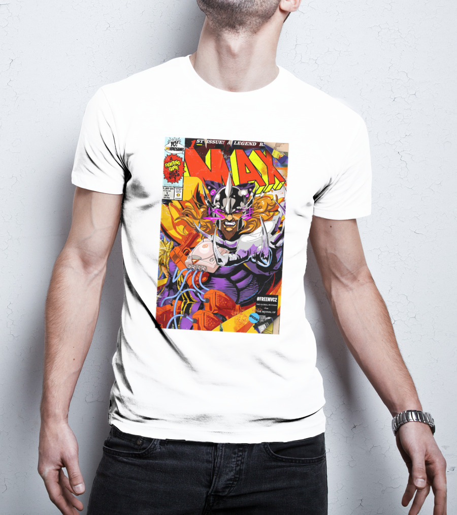 Freemvc2 The Scrubl0rd MAX Fighting Game Legend Comic T-Shirt