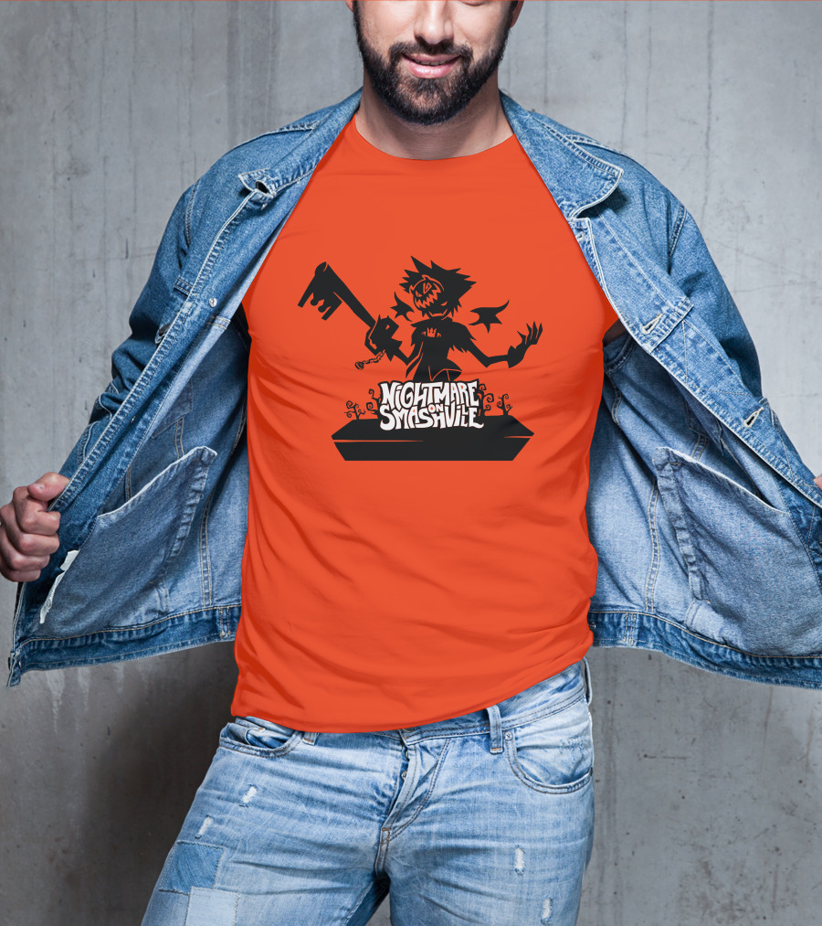 Nightmare On Smashville Halloween Scarecrow Image T-Shirt