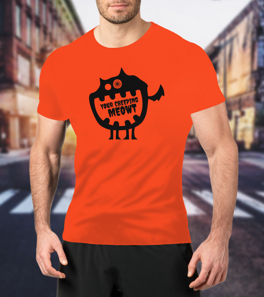 Funcky Designs Your Creeping Meowt Cat T-Shirt