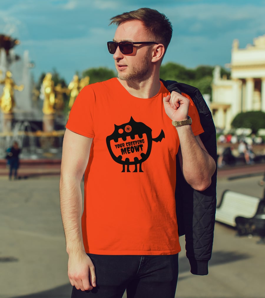 Funcky Designs Your Creeping Meowt Cat T-Shirt