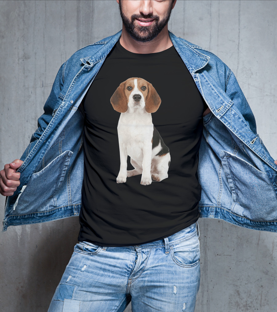 Beagle1 Portrait Dog Sitting T-Shirt
