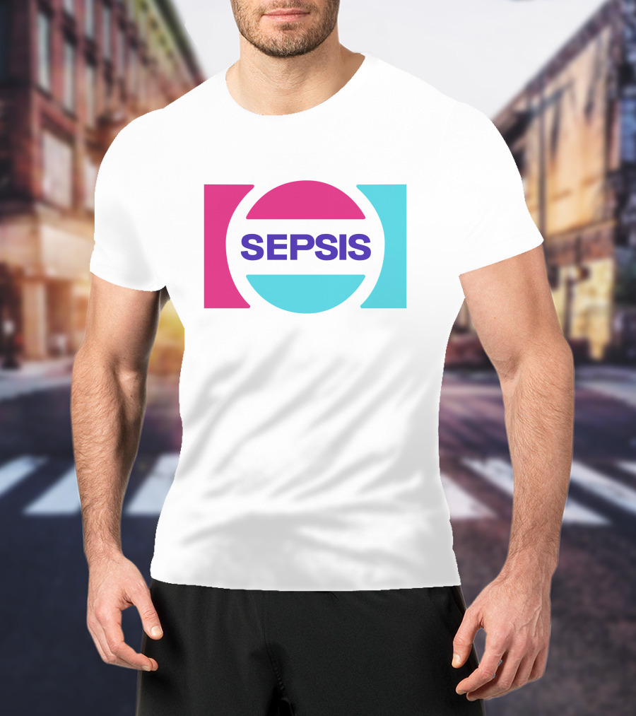 Pander Store Mechazawa Sepsis Logo Circular Colorful T-Shirt