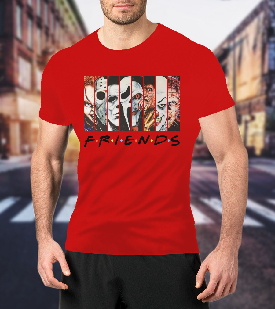Uncle Rjs Spanish Oreo Friends Horror Icons Ensemble T-Shirt