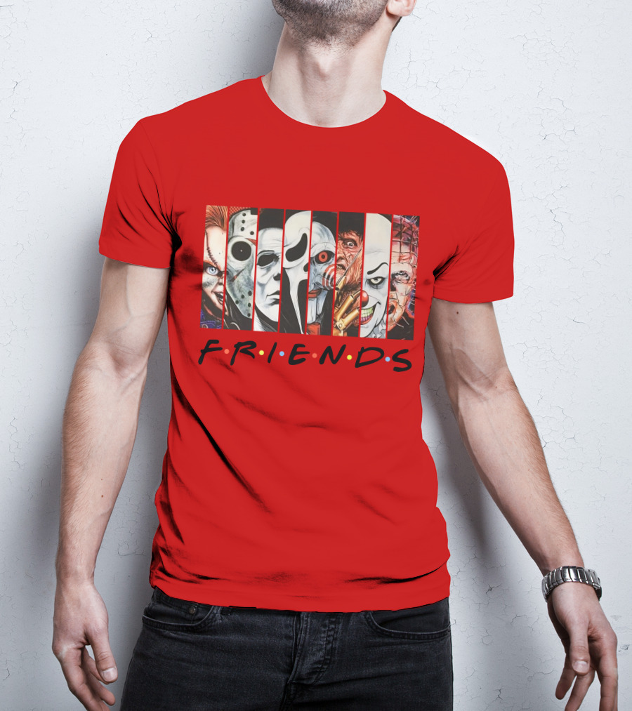 Uncle Rjs Spanish Oreo Friends Horror Icons Ensemble T-Shirt