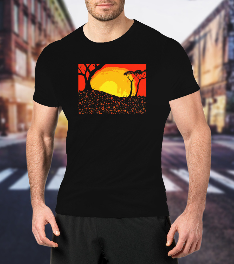 Digitees Ngunnawal Sunset Art Landscape Mr Ngunnawal Ar Maple Ngunnawalart4 T-Shirt