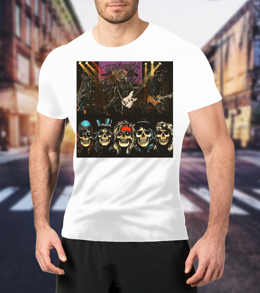 Guns N' Roses Live Skull Band T-Shirt
