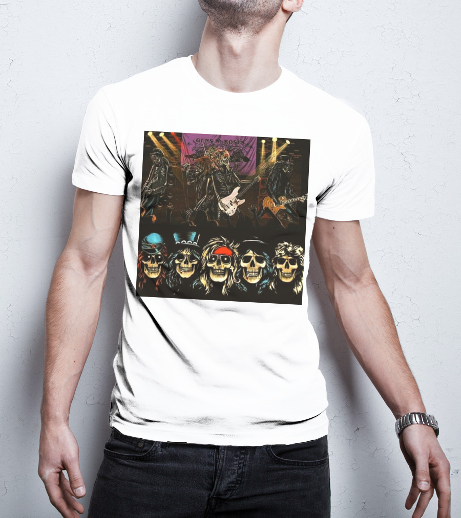 Guns N' Roses Live Skull Band T-Shirt