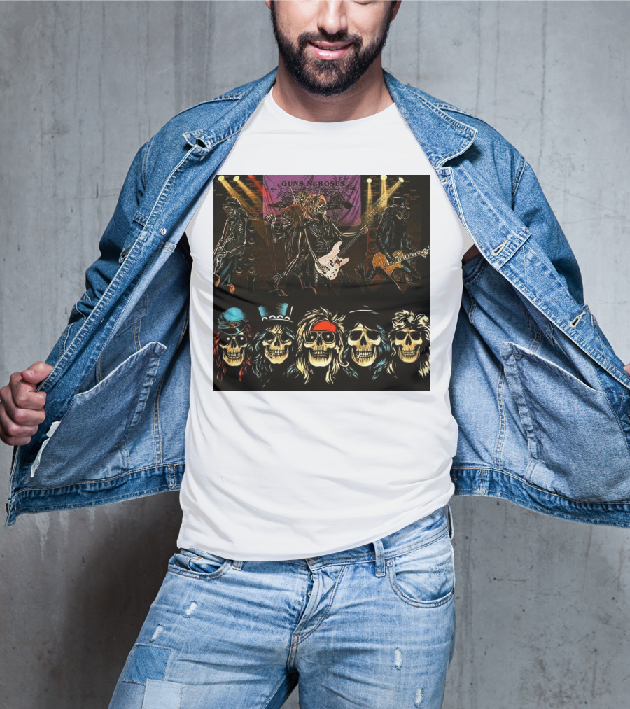 Guns N' Roses Live Skull Band T-Shirt