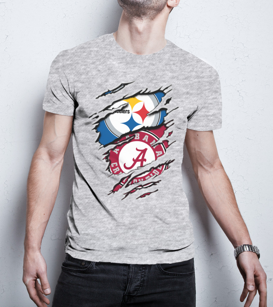 Alabama Crimson Tide Steelers Layered T-Shirt