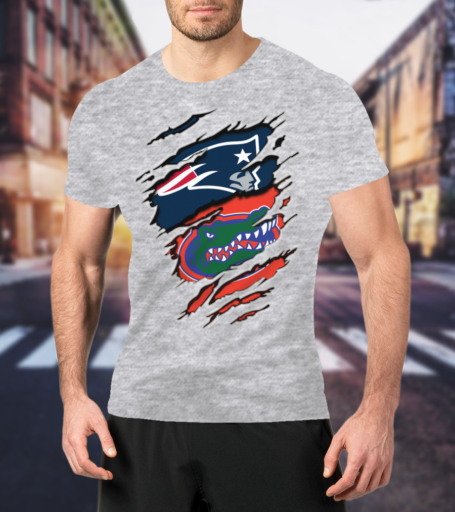 Patriots Gators Claw Marks T-Shirt