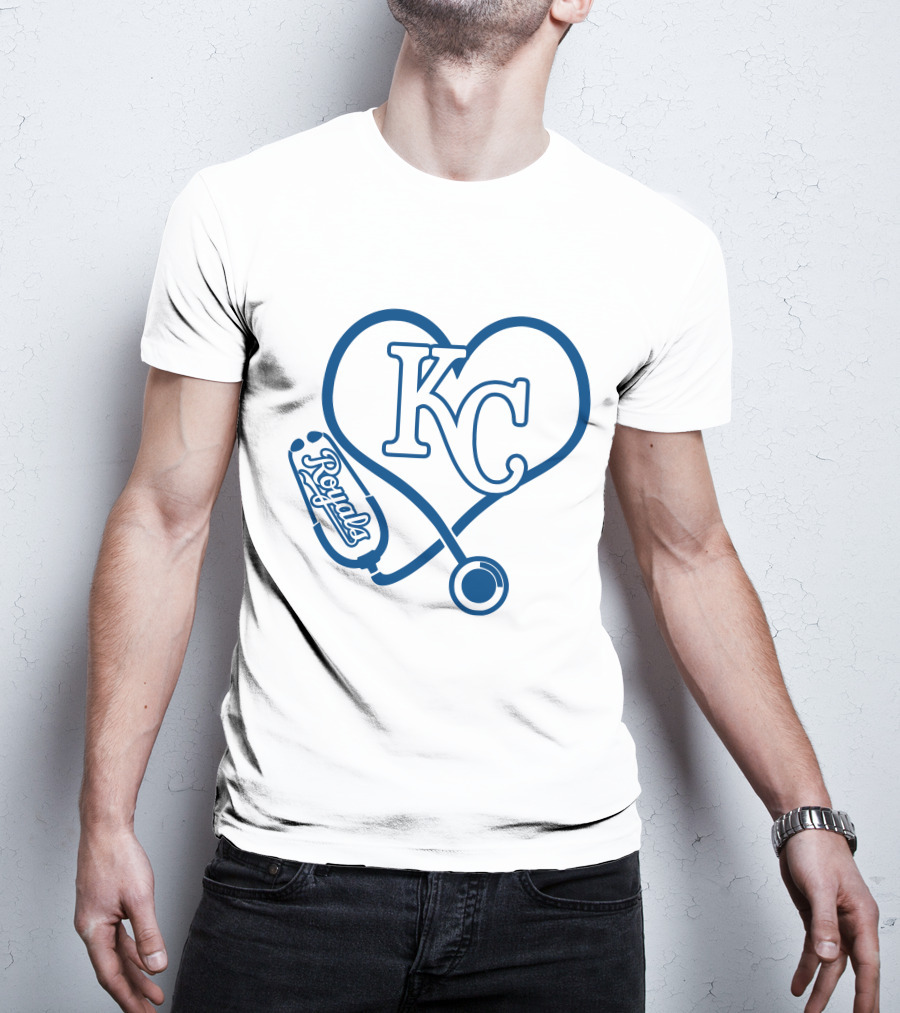 KC Heart Stethoscope Royals T-Shirt