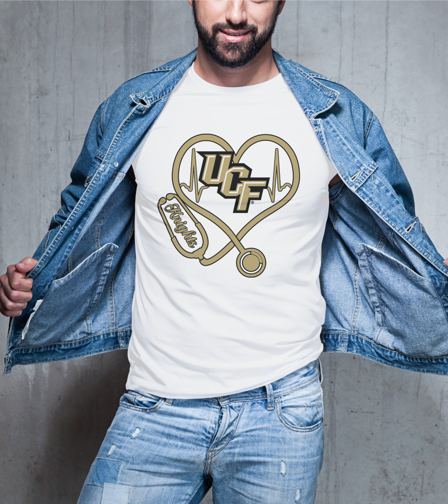 Ucf Knights Nurse Heartbeat Stethoscope T-Shirt