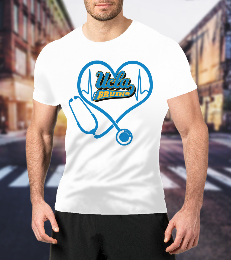 Ucla Bruins Nurse Heartbeat Stethoscope T-Shirt