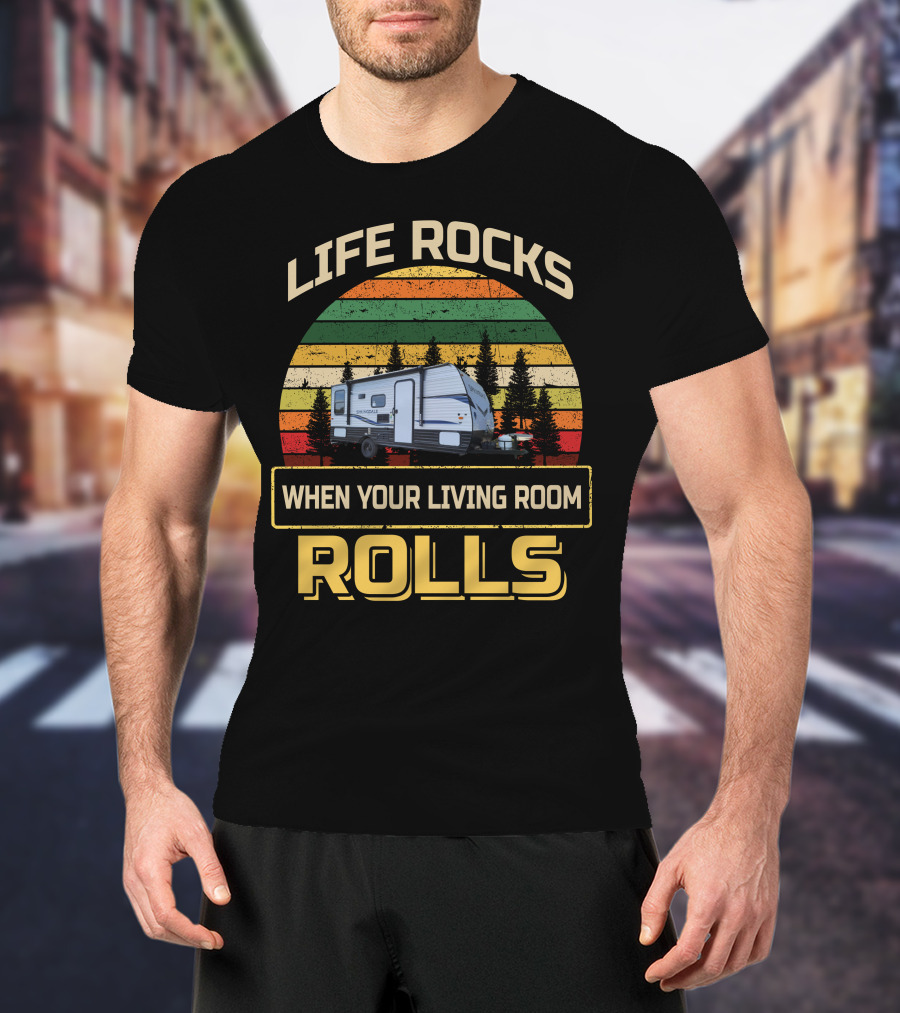 Life Rocks When Your Living Room Rolls Keystone Springdale Mini T-Shirt
