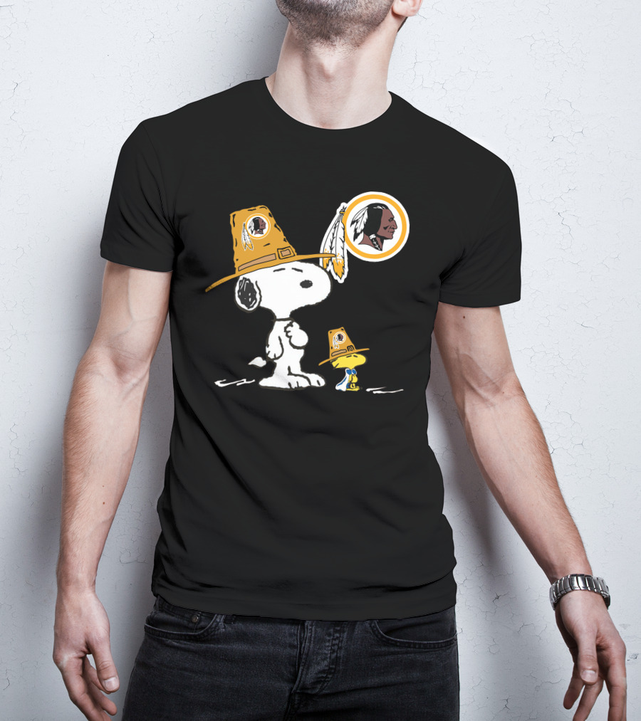 Snoopy Woodstock Washington Redskins Football Fan Gear T-Shirt
