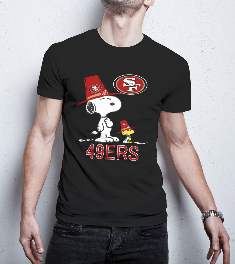 49ers Snoopy And Woodstock Fans With Sf T-Shirt