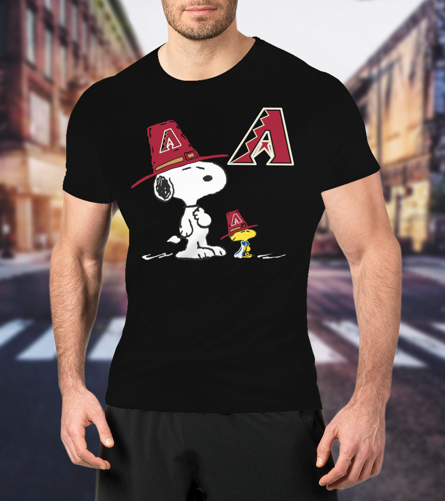 Arizona Diamondbacks Snoopy Woodstock A T-Shirt