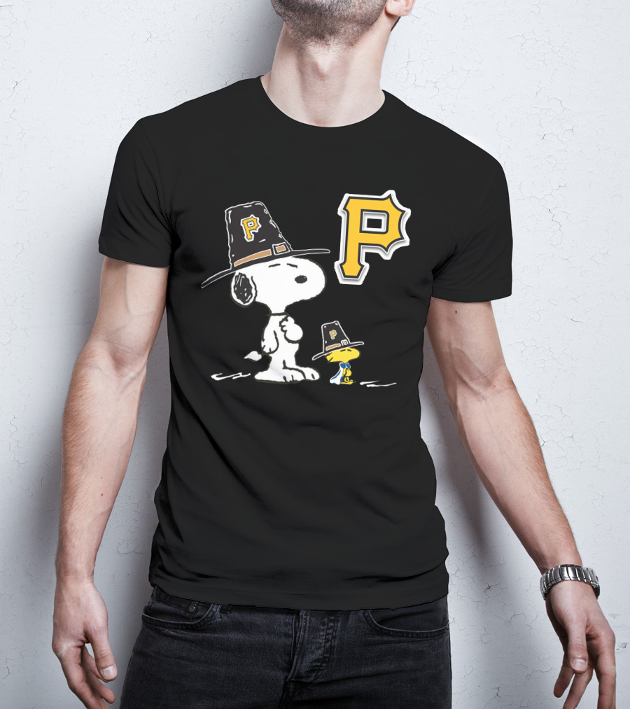 Snoopy Pittsburgh Pirates Thanksgiving Hat Peanuts T-Shirt