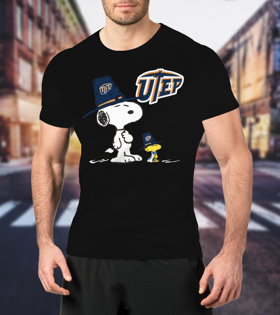 UTEP Miners Snoopy Woodstock T-Shirt