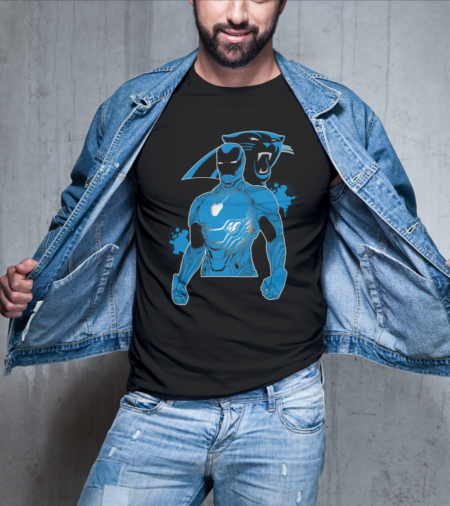 Iron Man Panther Fusion Artwork T-Shirt