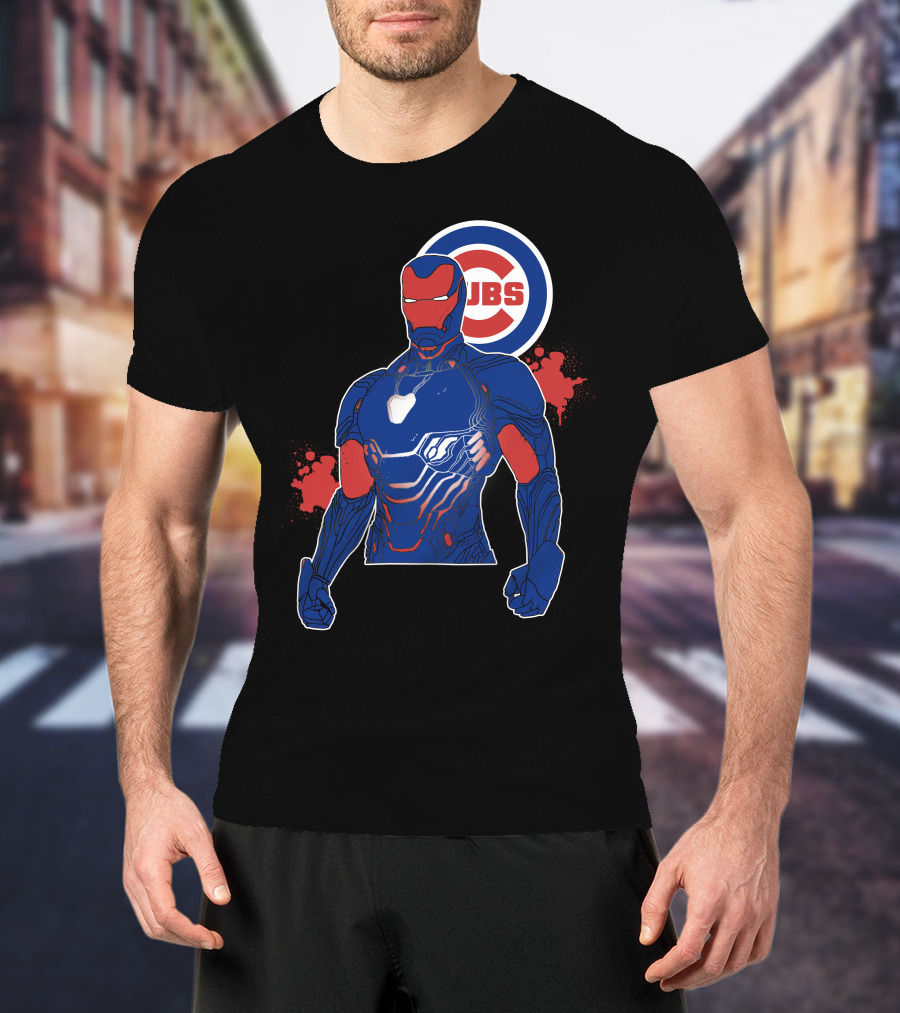 Iron Man Chicago Cubs Fusion T-Shirt