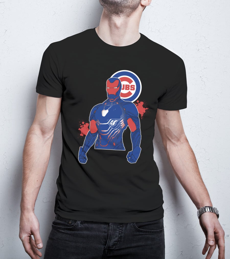 Iron Man Chicago Cubs Fusion T-Shirt